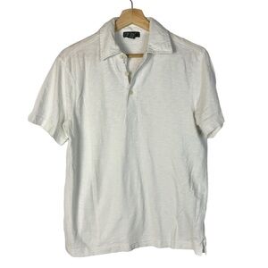 Kenneth Cole Reaction White Cotton Short Sleeve Polo S
